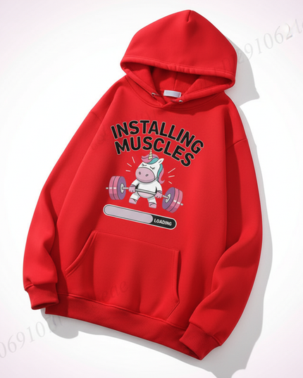 ladies unicorn hoodie - white-bg