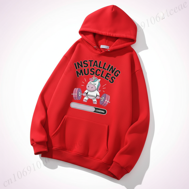 ladies unicorn hoodie - white-bg