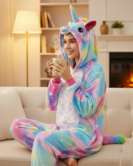 ladies unicorn onesie - lifestyle