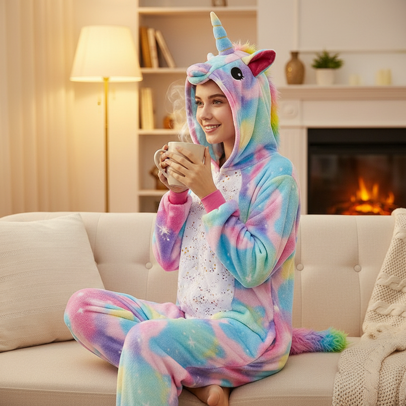 ladies unicorn onesie - lifestyle