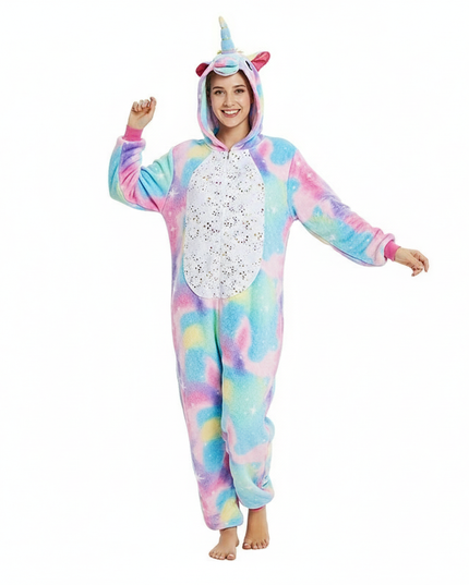 ladies unicorn onesie - white-bg
