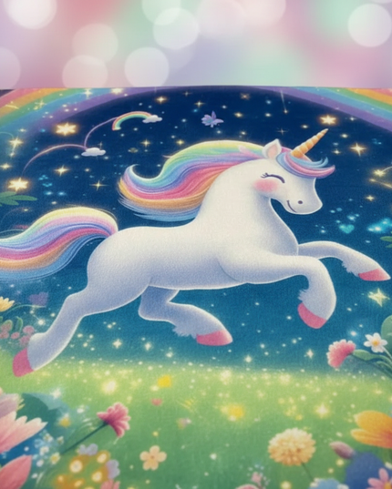large unicorn blanket - detail