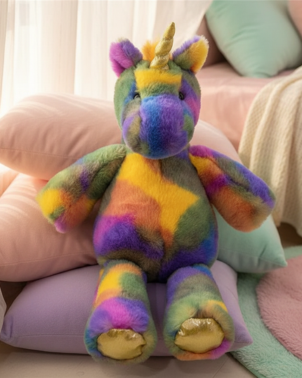 large unicorn plush stuffed animal - lifestyle