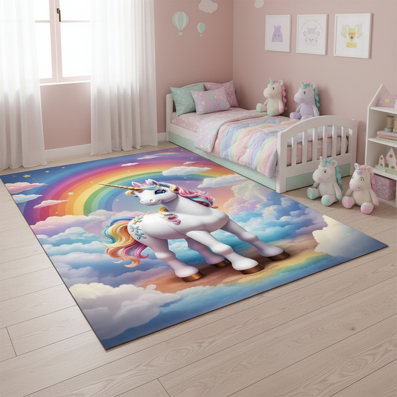 large unicorn rug - lifestyle