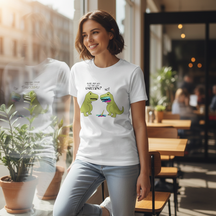 last unicorn dinosaur shirt - lifestyle
