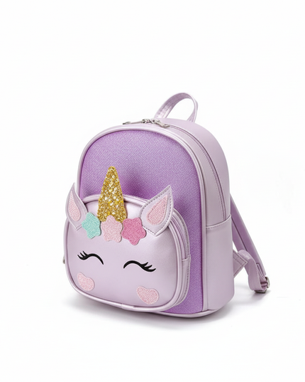 lavender unicorn backpack custom - white-bg