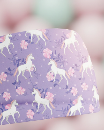 lavender unicorn sport headband - detail