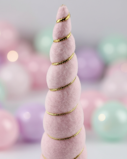 light pink unicorn horn - detail