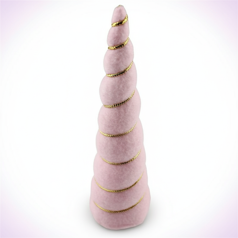 light pink unicorn horn - white-bg