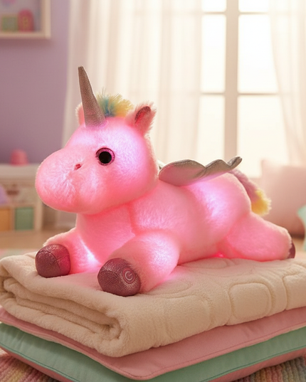 light up plush unicorn - lifestyle