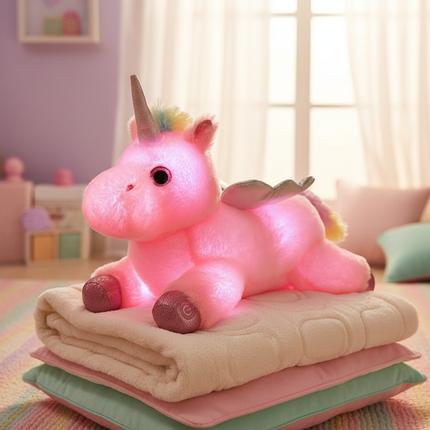 light up plush unicorn - lifestyle