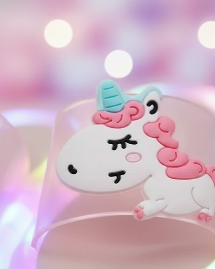 light up unicorn slippers - detail