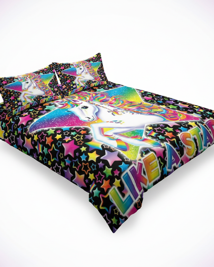 like a star unicorn bedding - white-bg