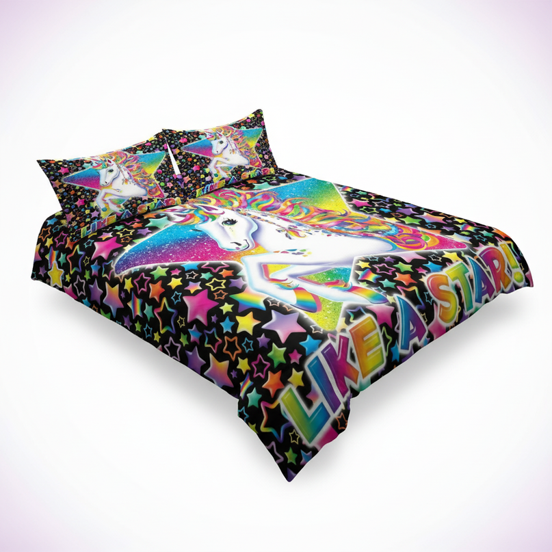 like a star unicorn bedding - white-bg