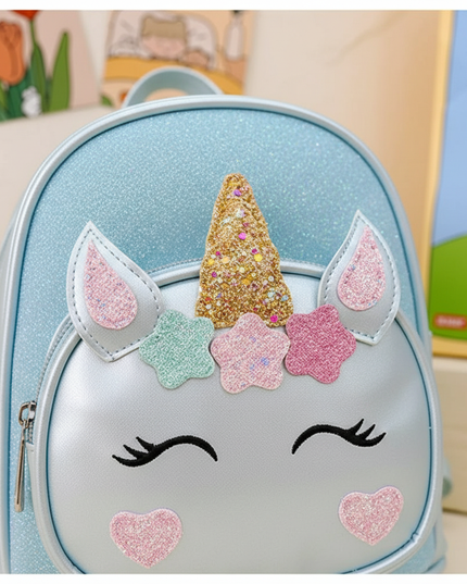 little girl unicorn backpack - detail
