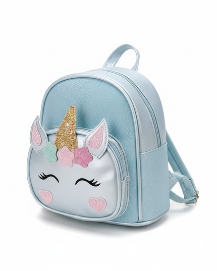 little girl unicorn backpack - white-bg