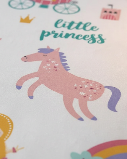 little princess unicorn bedding - detail
