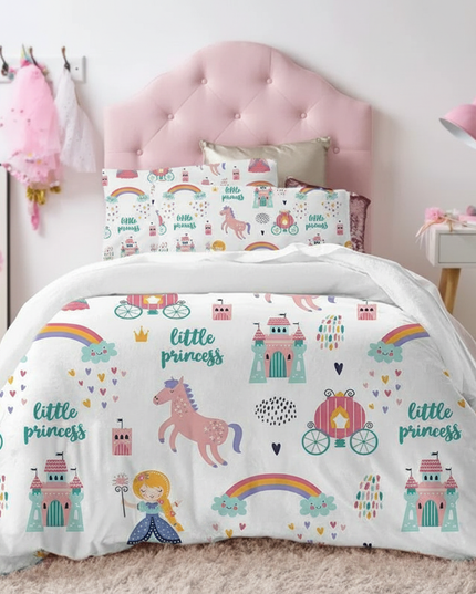 little princess unicorn bedding - lifestyle