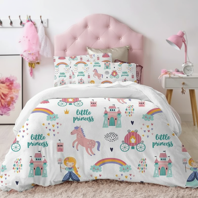 little princess unicorn bedding - lifestyle