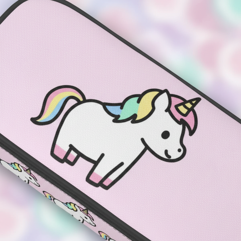 little uni unicorn pencil case - detail
