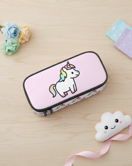 little uni unicorn pencil case - flat-lay