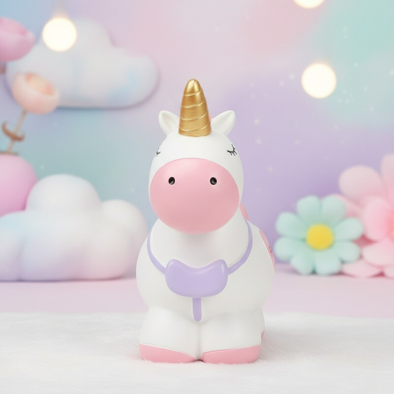 little unicorn piggy bank - lifestyle