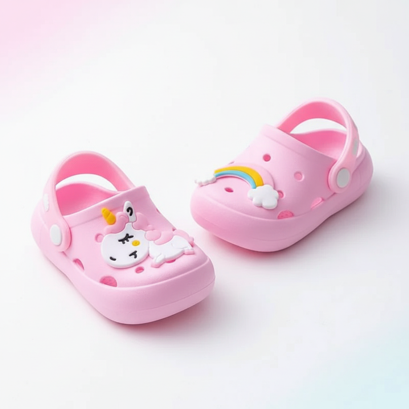 little unicorn slippers - white-bg