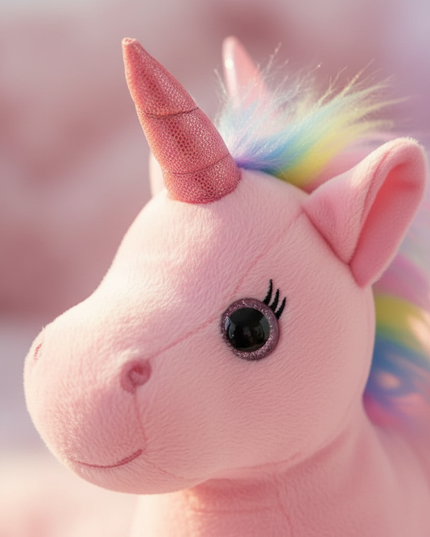 llama unicorn stuffed animal - detail