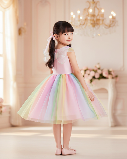 long unicorn dress - back