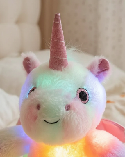 luminous unicorn plush - detail