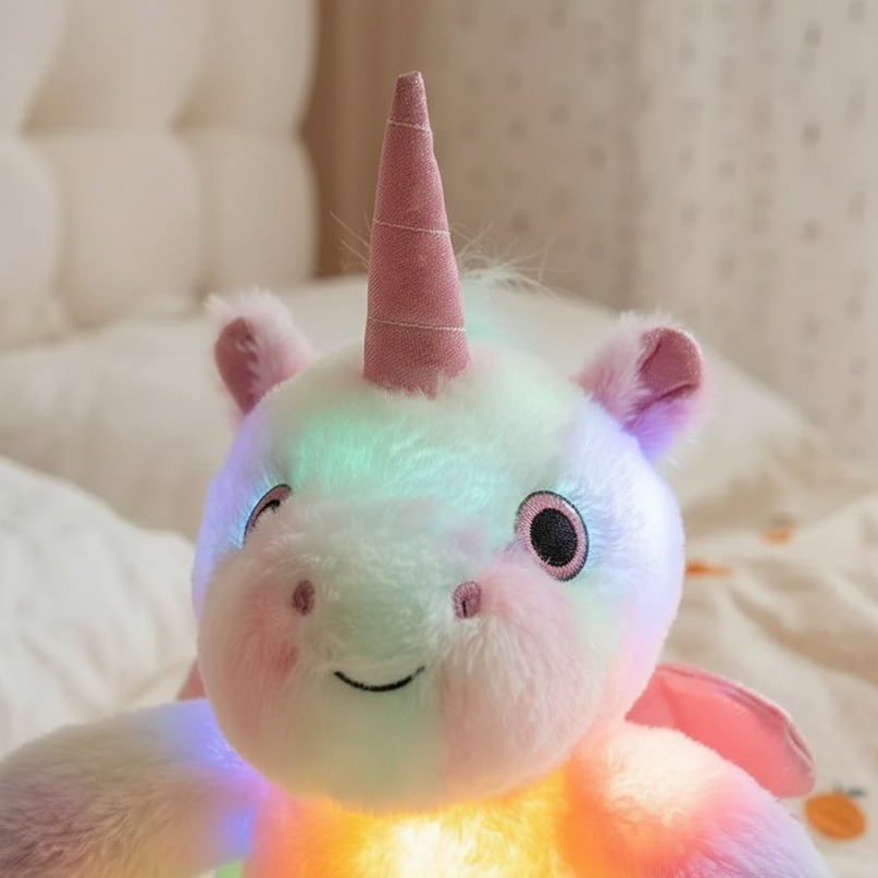 luminous unicorn plush - detail