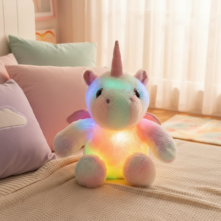 luminous unicorn plush - lifestyle