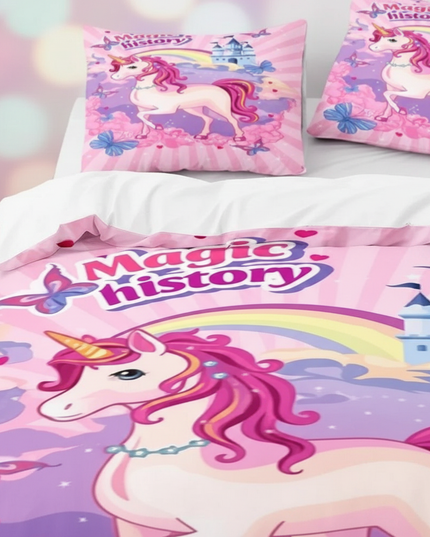 magic castle unicorn bedding - detail