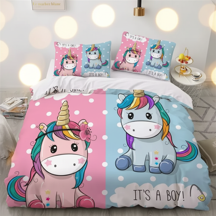 magic doodle allover unicorn bedding - lifestyle