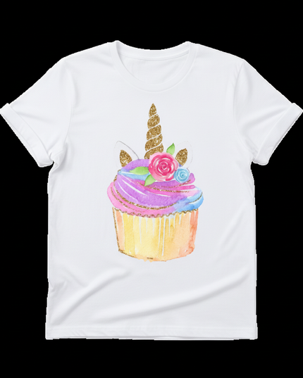 magic letter unicorn shirt - white-bg