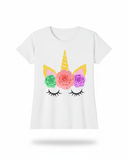 magic unicorn shirt women - white-bg