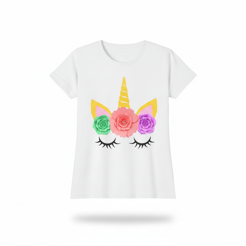 magic unicorn shirt women - white-bg
