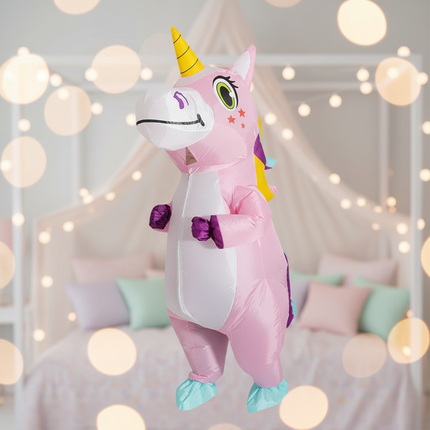 magical inflatable unicorn costume - lifestyle