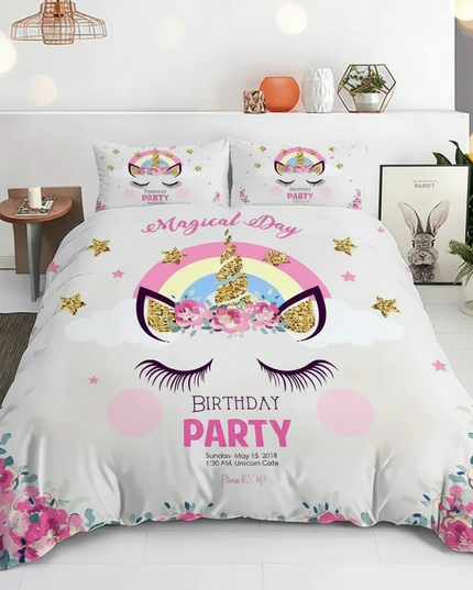 magical party unicorn bedding - lifestyle