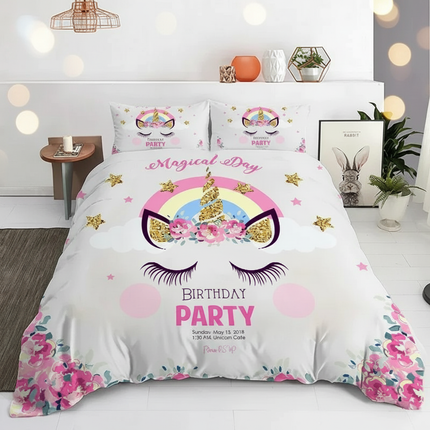 magical party unicorn bedding - lifestyle