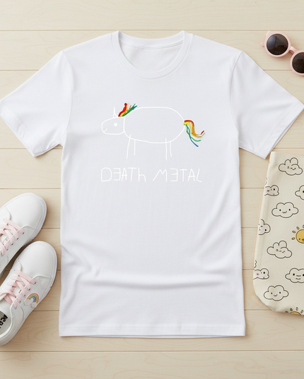 magical unicorn shirt - flat-lay