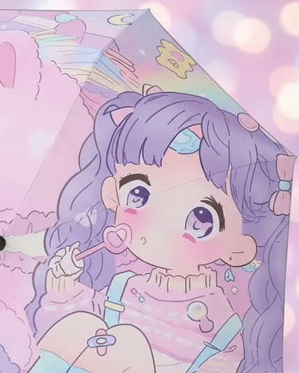 magical unicorn umbrella - detail