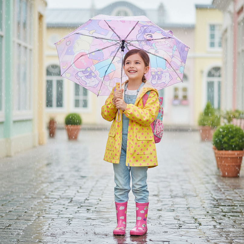 magical unicorn umbrella - in-use