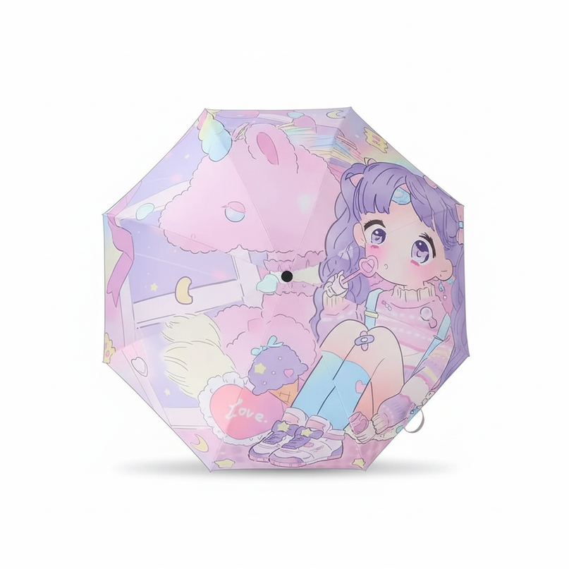 magical unicorn umbrella - white-bg