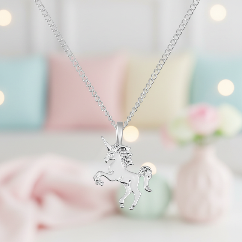 majestic unicorn necklace - lifestyle