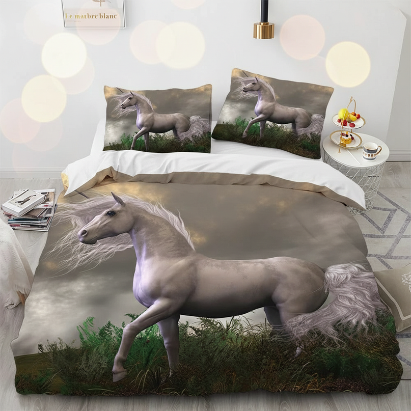 majestic wild unicorn bedding - lifestyle