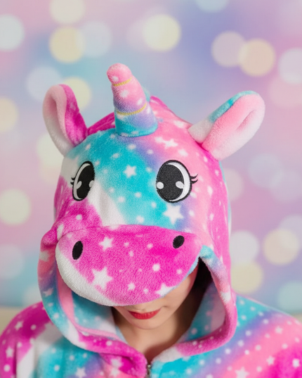matching unicorn onesies - detail
