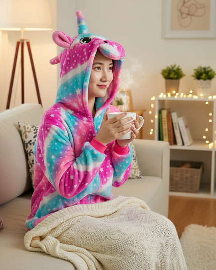 matching unicorn onesies - lifestyle