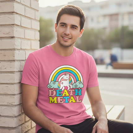 mens pink unicorn shirt - lifestyle