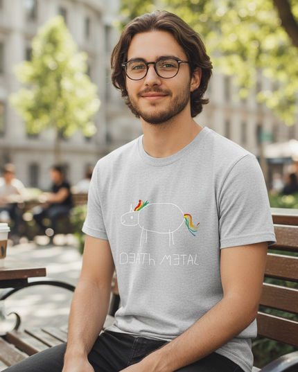 mens unicorn button up shirt - lifestyle